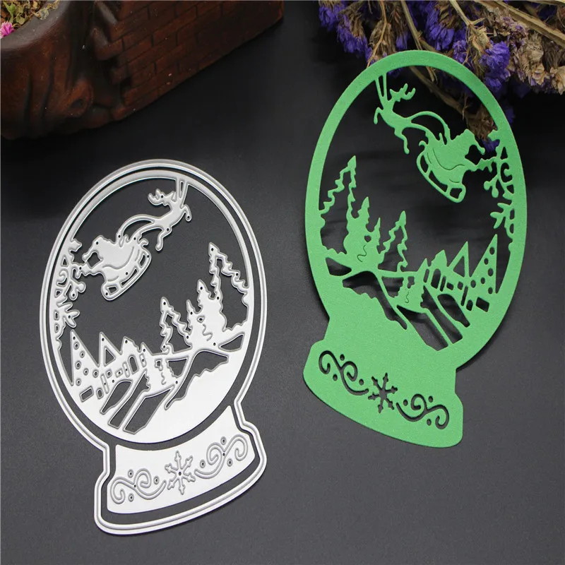 

SCD273 Christmas Ball Metal Cutting Dies For Scrapbooking Stencils DIY Album Cards Decoration Embossing Folder Craft Die Cuts
