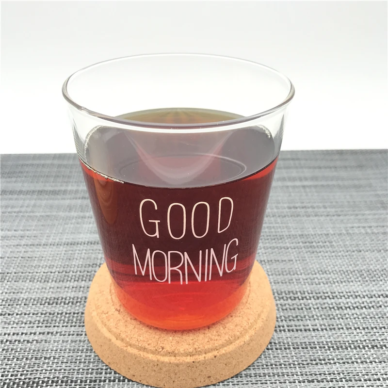 Термостойкая прозрачная кружка Arshen ручной работы для молока и кофе 300 мл|cup gift|milk