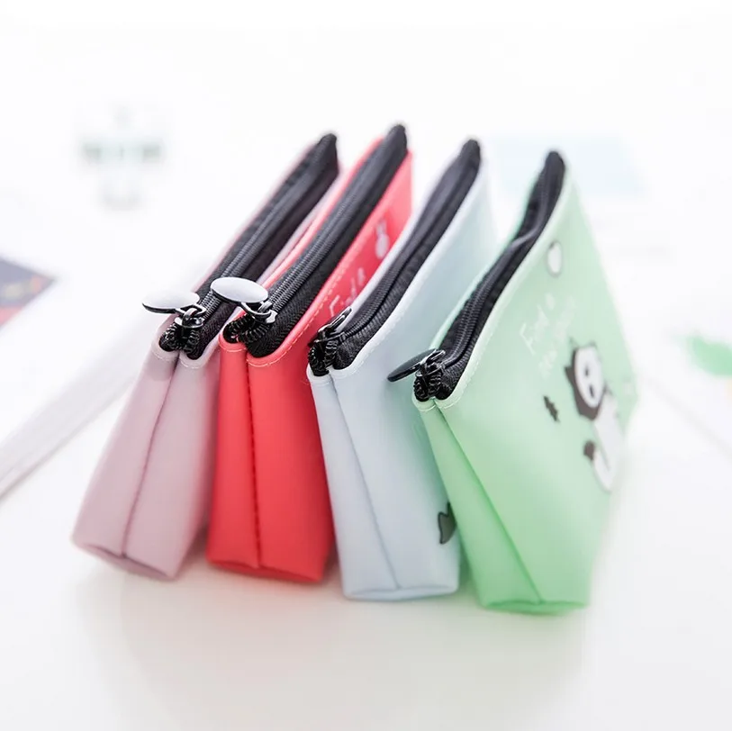 

Creative Cartoon Fashion Lovely Animal Polar Bear ID Bank Card Earphone Data Line Jewelry Coins Candy Key Office Storage Bag FE