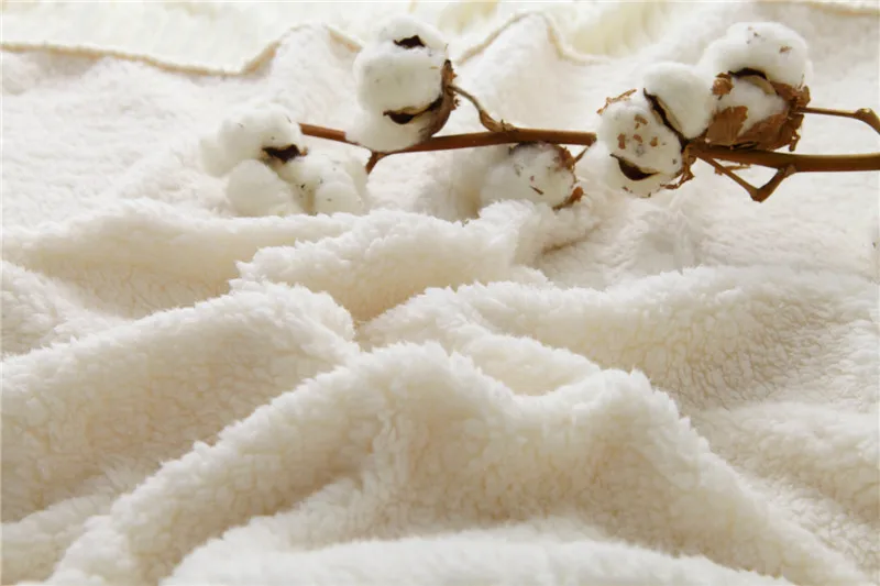 New Throw Coral Flannel Blanket Striped Bed Sheets sofa Wool Drawstring Double Lambs Couch Plane Travel | Дом и сад