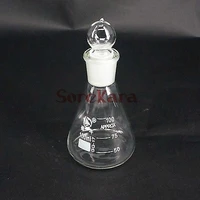 100ml borosilicate glass conical erlenmeyer flask with stopper for chemistry laboratory