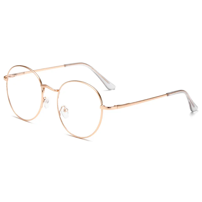 Gold Myopia 1.5 Seemfly очки для близорукости Модные женские и мужские ультралегкие круглые металлические оправы с градусом-1-1,5-2,0-2,5-3,0-3,5-4,0 - Цвет оправы: Gold Myopia 1.5