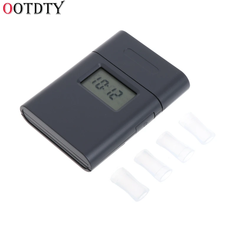 Цифровой алкотестер OOTDTY с ЖК дисплеем Алкотестер красной подсветкой и 5