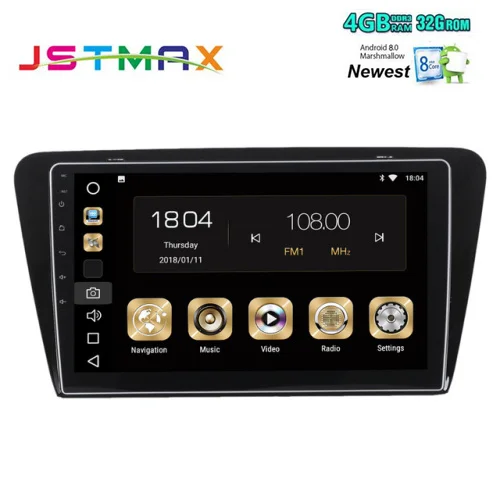 JSTMAX 10 2 &quotAndroid 8 0 автомобиля gps радио плеер для Skoda Octavia 2014 2015 2016 2017 с Octa Core 4 Гб + 32 ГБ