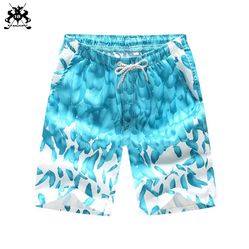 2018 г. модные летние мужские Шорты повседневные принт быстросохнущие sur f