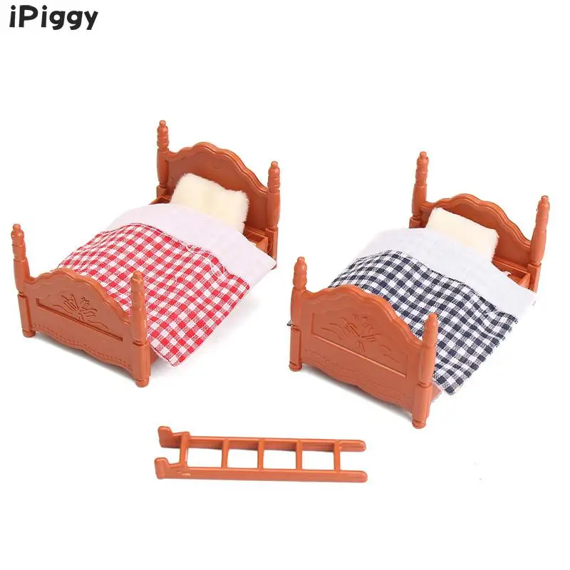 Миниатюрный Кукольный домик iPiggy сделай сам набор аксессуаров для кровати
