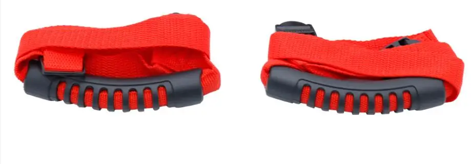 2pcs red 4 шт. рулонная рукоятка захватные ручки ручка крепкий прочный костюм для Jeep Wrangler YJ TJ JK JL JLU Sports Sahara Freedom 1995 - Название цвета: 2pcs red