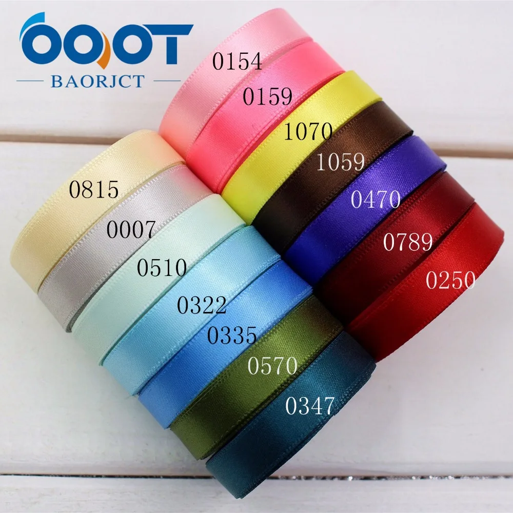 Однотонные атласные ленты OOOT BAORJCT 174286 10 мм ярдов материалы сделай сам аксессуары