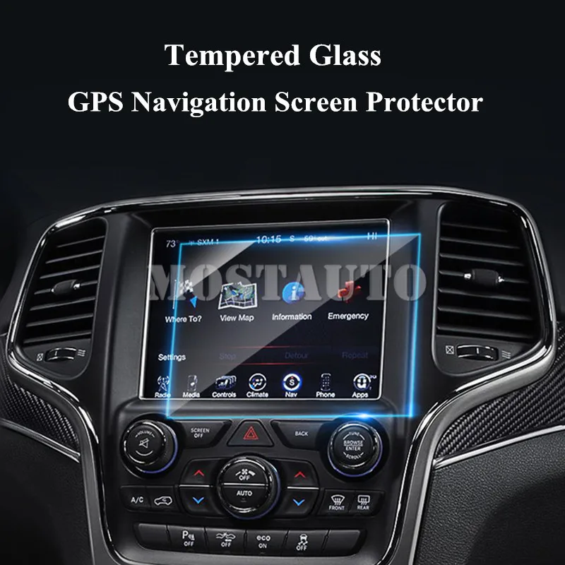 

Закаленное стекло для защиты экрана GPS-навигатора для Jeep Grand Cherokee 2014-2018, 1 шт., автомобильные аксессуары для интерьера