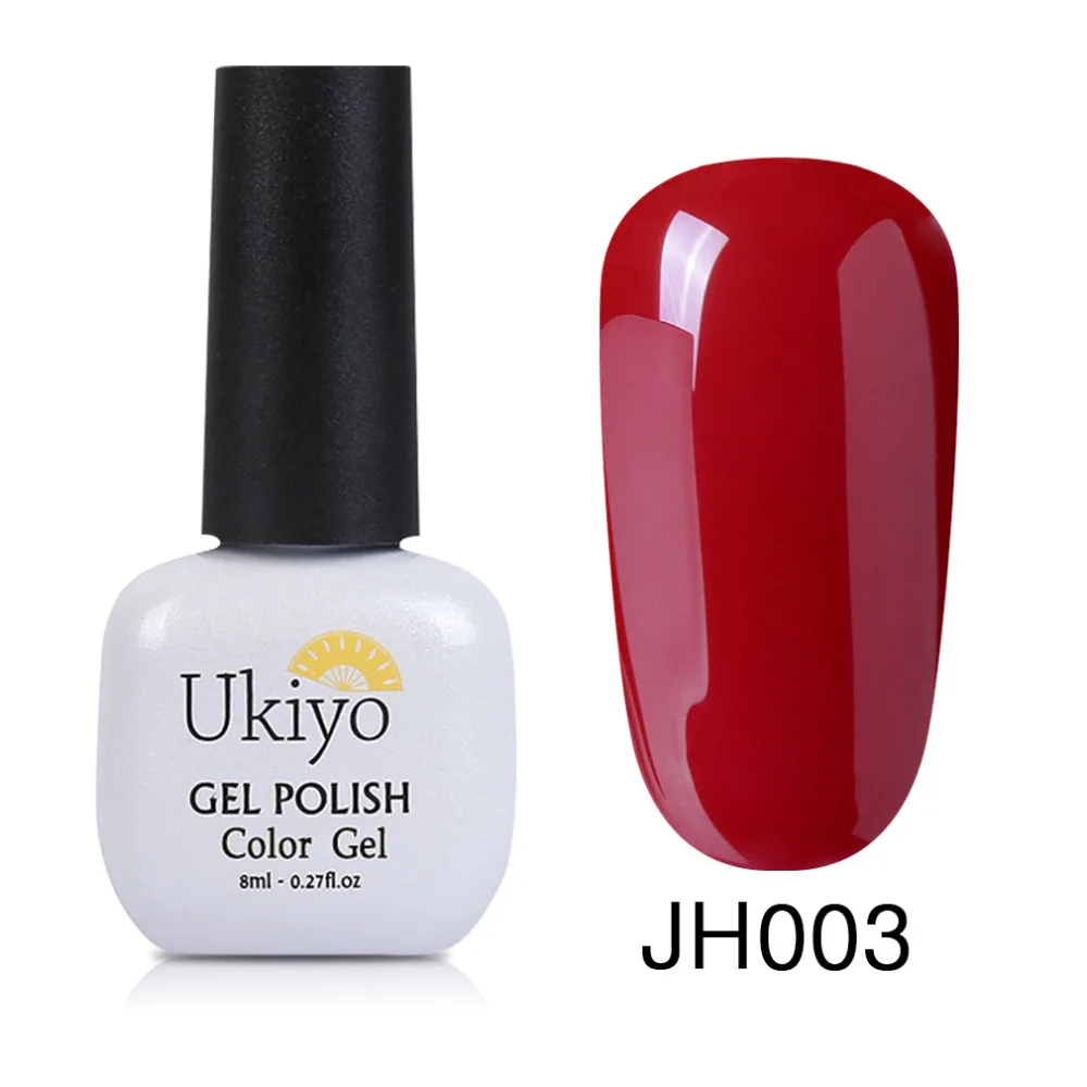 Ukiyo 8 мл винно красный серии УФ гель для ногтей отмачиваемый лак Lucky грунтовка