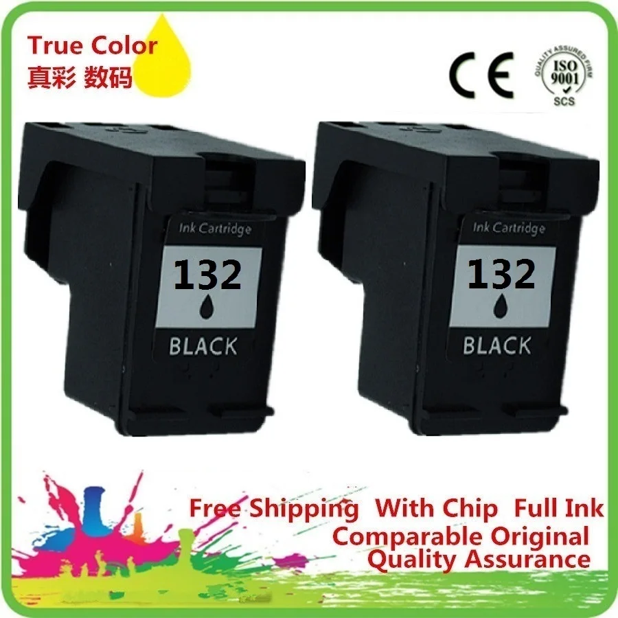 Черные чернила картридж для принтера тонер 132 XL 132XL HP132 HP132XL OFFICEJET 6208 6210 6213 6215 7205 7208