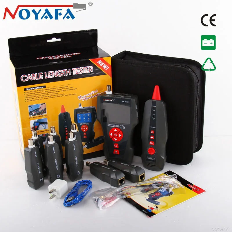 NOYAFA NF 8601W проводной трекер для BNC PING POE RJ11 тестер телефонной линии RJ45 LAN сетевого