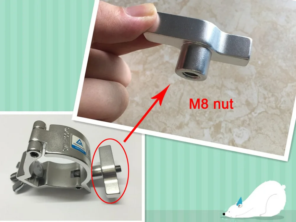 

M8 nuts clamp wingnut