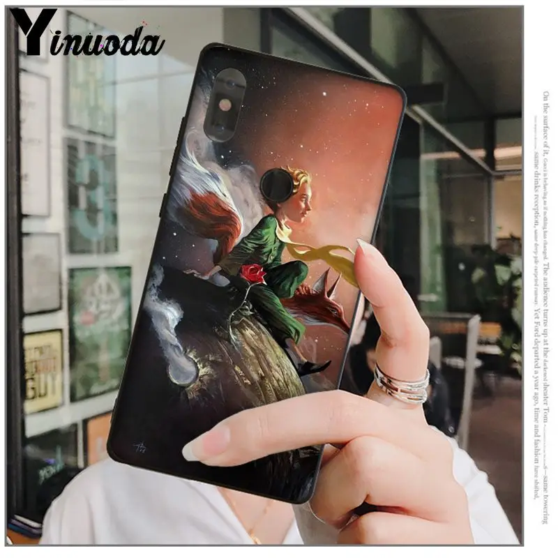 Yinuoda The Little Prince and the Fox DIY Luxury High-end Protector Case for Xiaomi MI MIX 2 2S 6 8 8SE Note 3 Redmi 5 plus | Мобильные