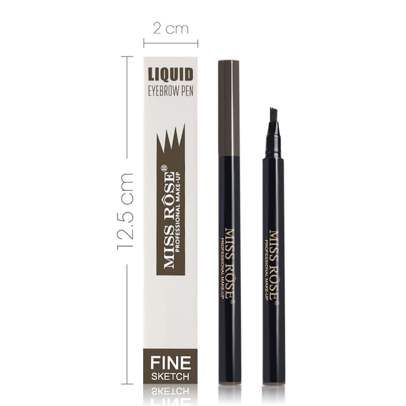 MISS ROSE 4 вилка микро-резьба для бровей усилитель жидкий карандаш Водостойкий тинт