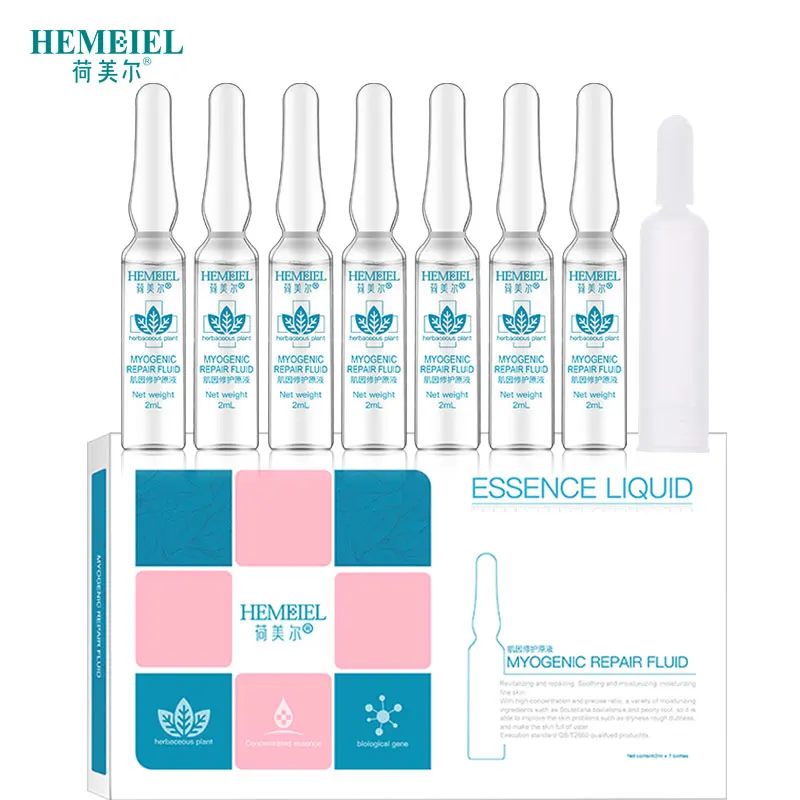 2ml x 7pcs HEMEIEL Сыворотка против акне для лица Антивозрастной уход за кожей лица увлажняющая отбеливающая сыворотка лечение акне знак удаления корейской косметики - Вес нетто: 2ml x 7pcs
