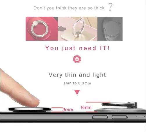 Baseus телефон кольцо держатель для iphone samsung huawei рабочий стол стенд 360 Палец Кольцо