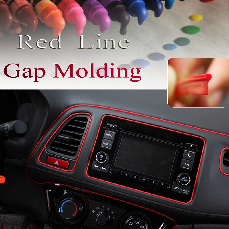 Универсальный зазор 5 м 2016 г. пыленепроницаемый точечный молдинг для салона