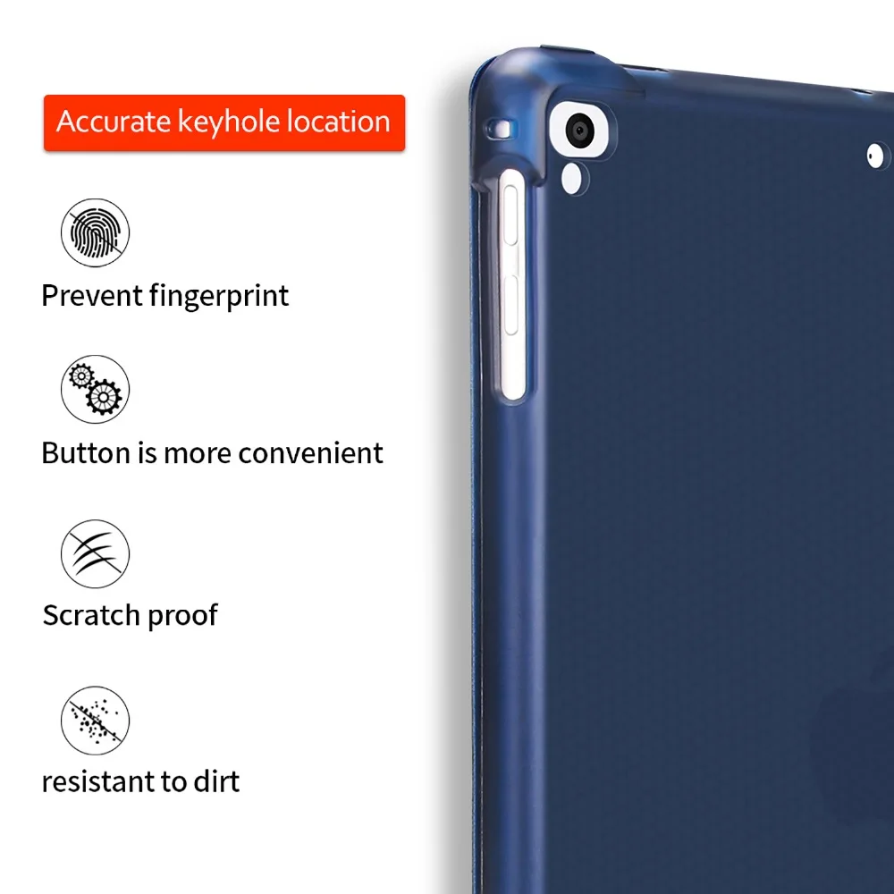 Для новой модели ipad 2017 2018 чехол с держателем для карандашей тонкий защитный