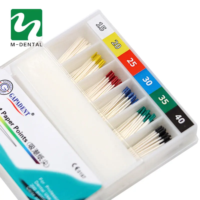 5boxes Absorbent Paper Points Dental Root Cancel Endodontics Cotton Fiber Tips Dentist Product Superior Quanlity #15-#40