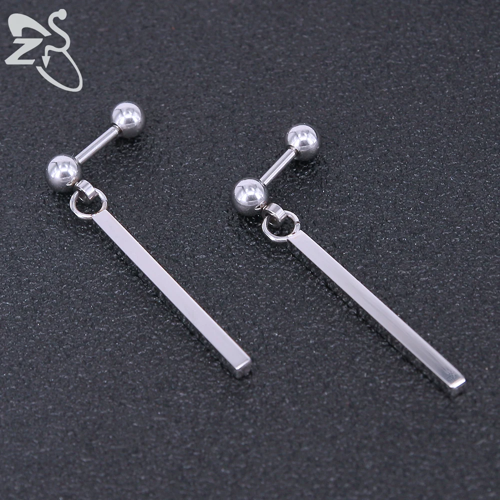 Женские серьги гвоздики из нержавеющей стали|bar earrings|earring trendyfashion stud earrings |