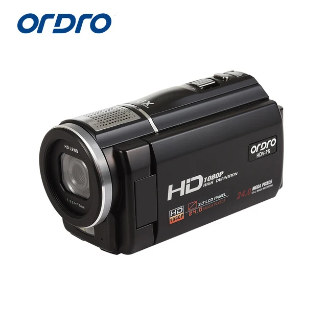 ORDRO цифровая видеокамера HDV F5 Портативный 1080P FHD 30fps мини дистанционное управление