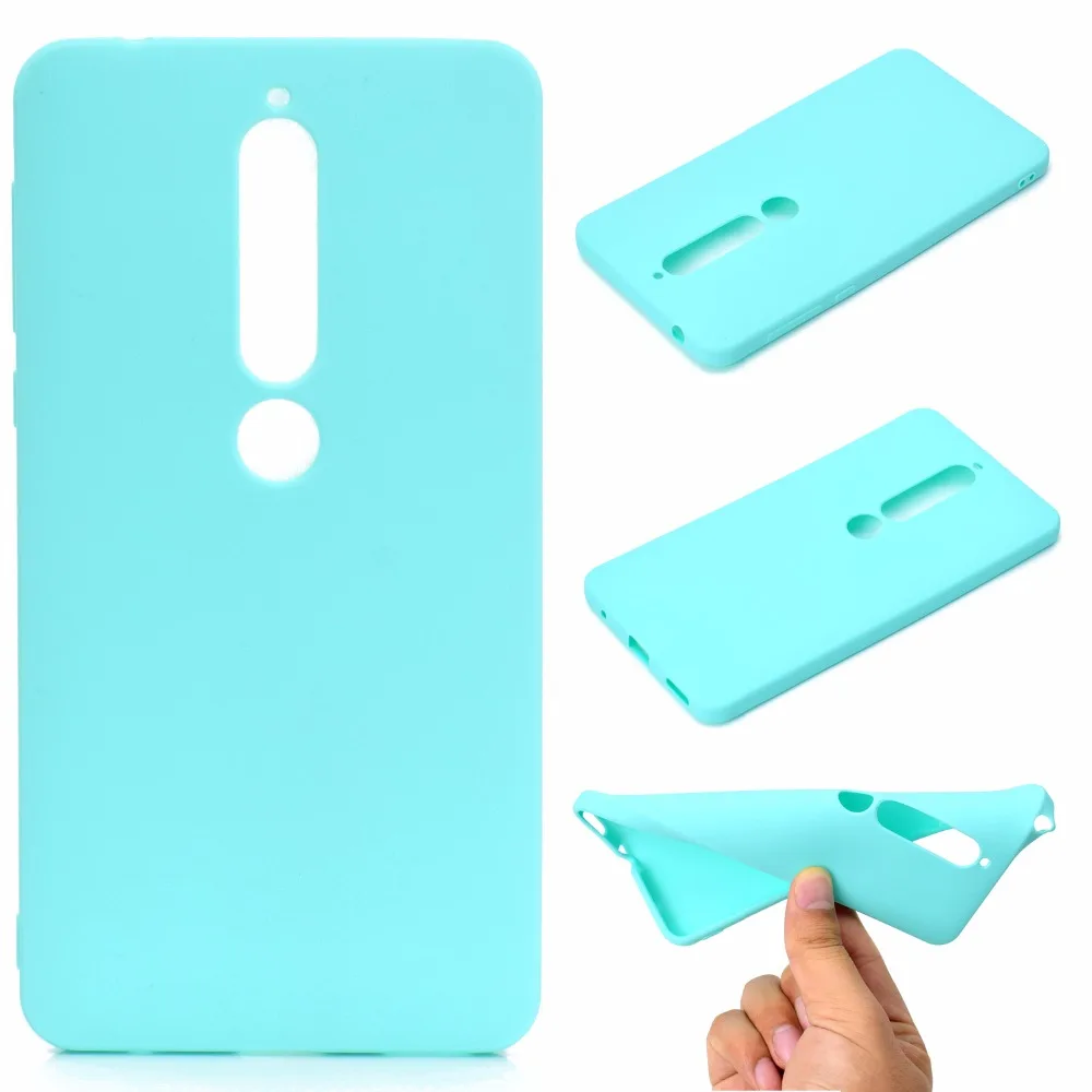 100pcs/lot Free shipping 6colours 1mm thick Candy color TPU protective case cover for Nokia 6 7 plus 2018 wholesale | Мобильные