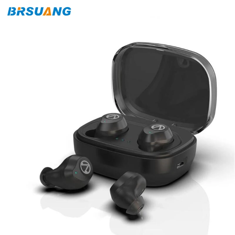 50 шт./лот BRSUANG TWS-X10 сенсорное управление беспроводные Bluetooth наушники V5.0 стерео водонепроницаемые наушники для iPhone samsung huawei и т. д