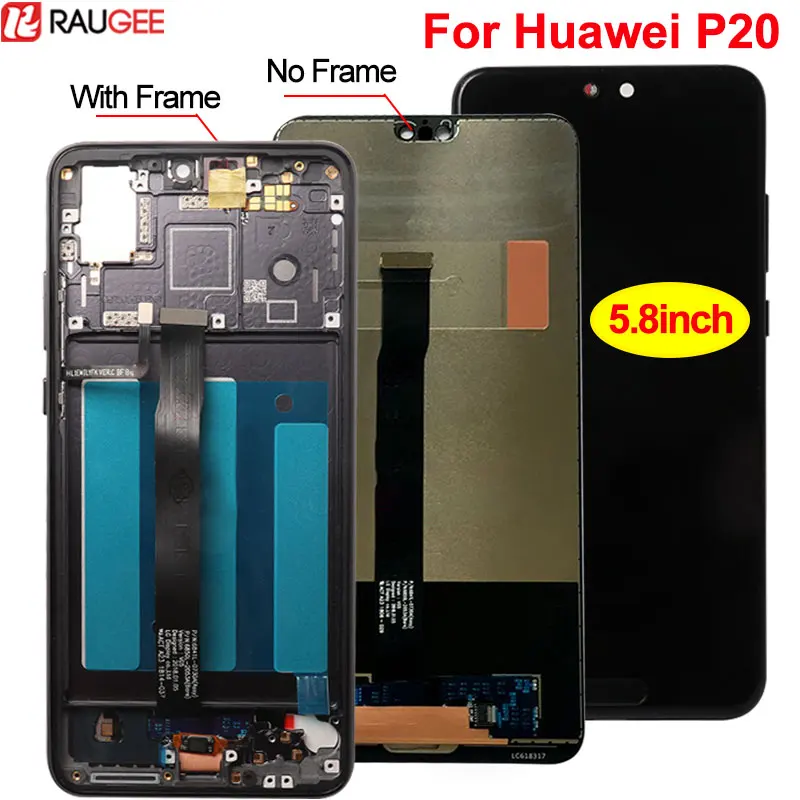 Для huawei P20 ЖК-дисплей+ сенсорный экран дигитайзер сменная сборка стеклянная панель для huawei P20 P 20 5,8 дюймов+ Инструменты