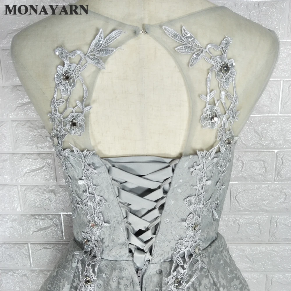 2017 Бесплатная доставка недорогие Сексуальные Короткие Серые Вечерние платья с