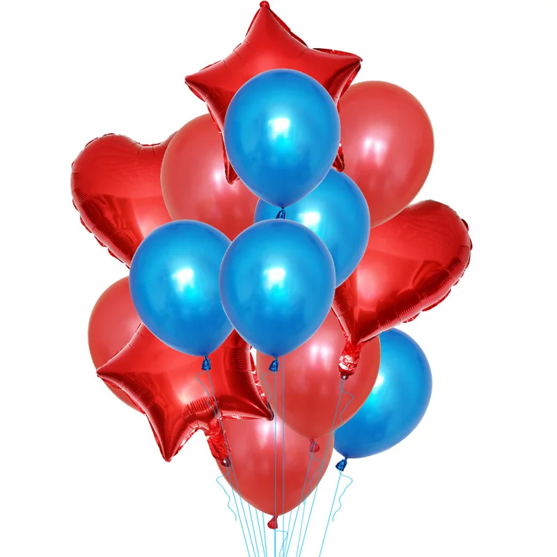 14pcs multi-balloon birthday party decoration adult helium balloon wedding holiday globos kids | Дом и сад
