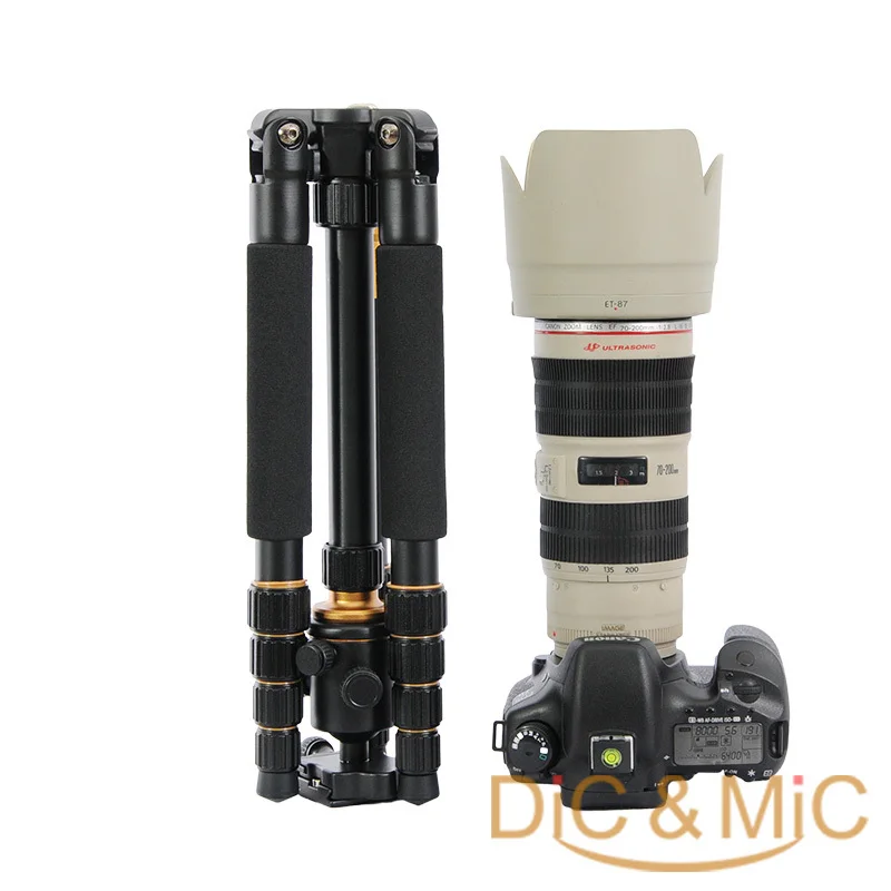 DHL Q666 Pro QZSD-02 Professional Photographic Portable Tripod &amp Monopod Set For Digital SLR Camera Only 35cm Load Bearing 15Kg |