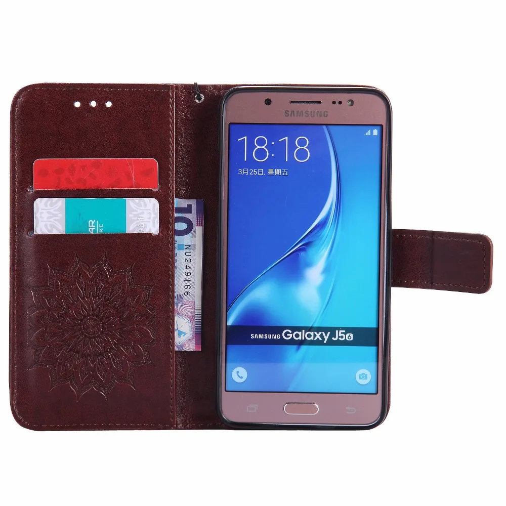 3D чехол с подсолнухом для Samsung Galaxy J5 J7 2015 2016 J500 J510 J700 J710 телефона из искусственной