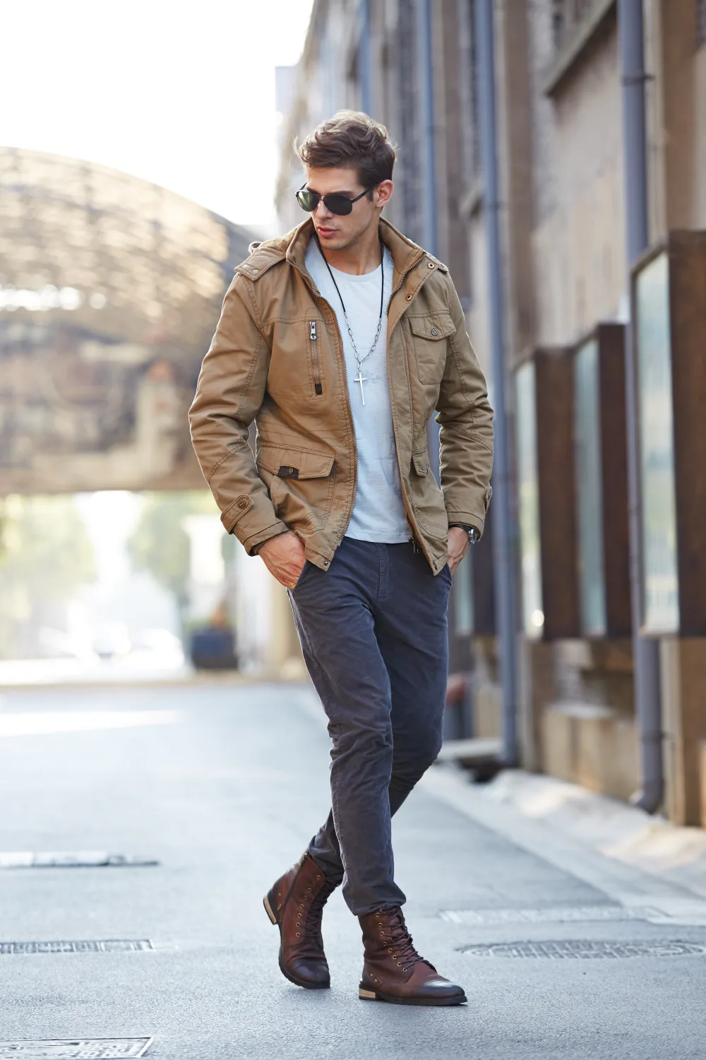 LONMMY 2019 Winter Army jackets mens coats Hooded Thick Velvet Cotton Military jacket for men coat Brand clothing men's | Мужская
