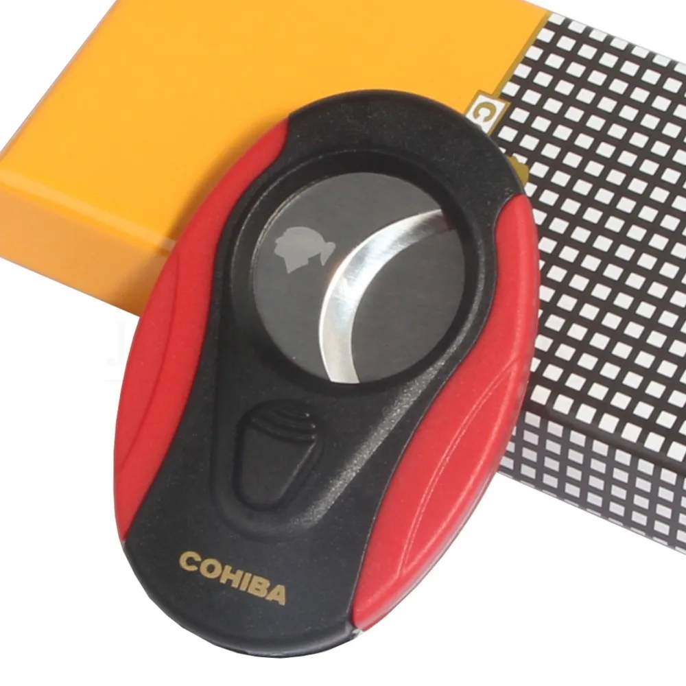 Нержавеющая сталь лезвие нож для сигар COHIBA острый резак пластиковая сигара