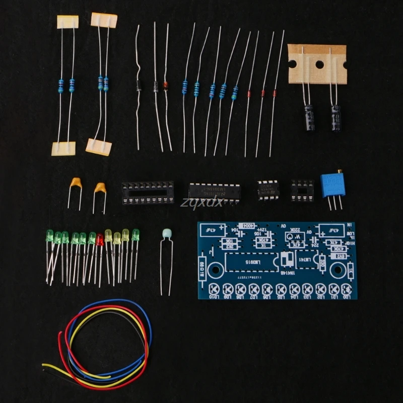 LM3915 10 светодиодный индикатор уровня звука DIY VU метр усилитель мощности
