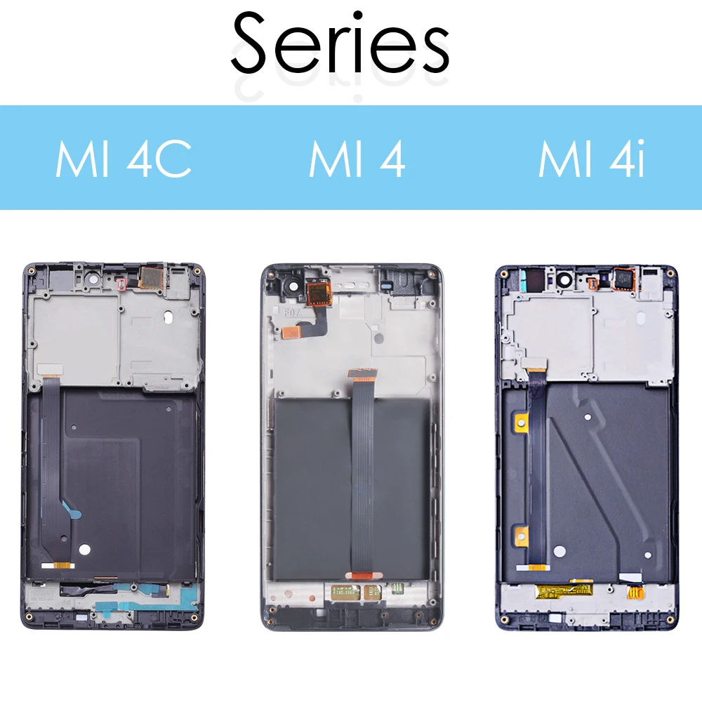 5," дисплей для Xiaomi Mi 4 C ЖК-дисплей кодирующий преобразователь сенсорного экрана в сборе для Xiaomi Mi 4 Mi4 Mi4i lcd