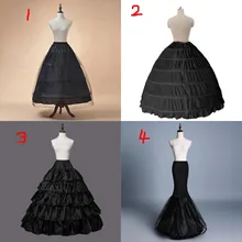 Black Hoop Crinoline Long Wedding Petticoat Ball Gown Underskirt Mariage Skirt Bridal Accessories 2020