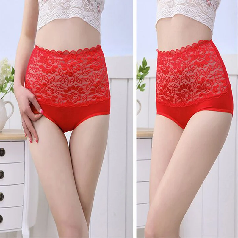 1 шт./лот модное красивое кружевное женское нижнее белье с высокой талией розами