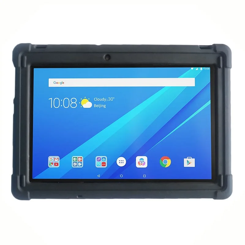 Black Прыгающий чехол для lenovo Tab3 10 бизнес бампер TB3-X70F/L для lenovo Tab 2 10,1 A10-70F/LC Силиконовый прочный чехол для планшета - Цвет: Black
