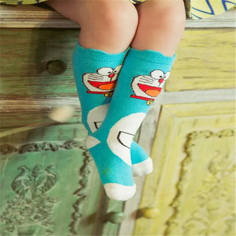 1 пара/лот модные детские носки унисекс с рисунками животных гетры 3D хлопковые