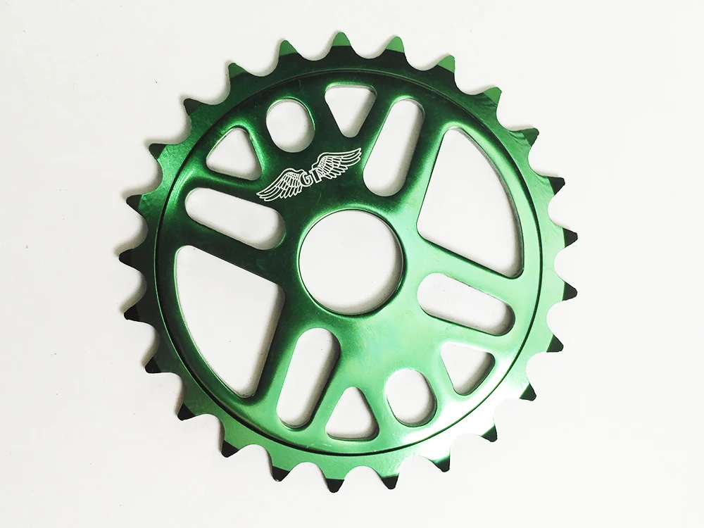 Крутая цена ограниченная серия GT CNC алюминиевый сплав 25T зеленый BMX crank plate chain