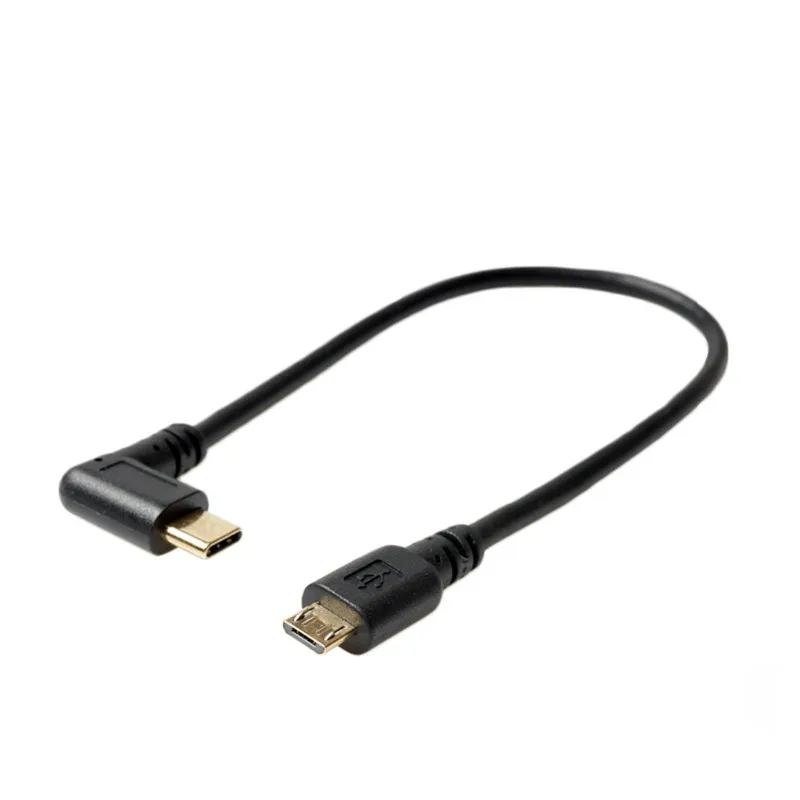 Micro Mini USB кабель 5Pin папа 3 1 Тип C локоть к 2 0 OTG адаптер для передачи данных зарядки 25