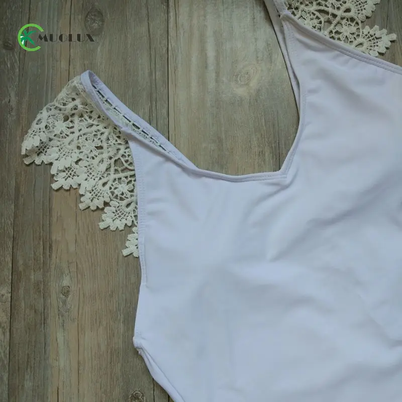MUOLUX 2019 сексуальный белый кружевной Цельный купальник женский боди бандаж с