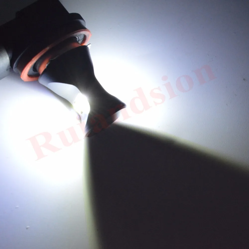 

1 Piece Non Polarity 12V 24V 1000 Lumens CREELED 40w H11 H8 LED Car Fog Light Bulbs Day Running Light White Amber Yellow