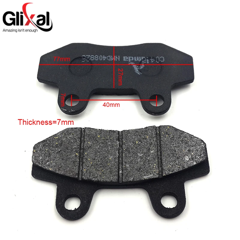 Glixal Универсальные Задние дисковые Тормозные колодки для GY6 49cc 50cc 125cc 150cc китайский скутер мопед ATV Go kart Dirt-Bike