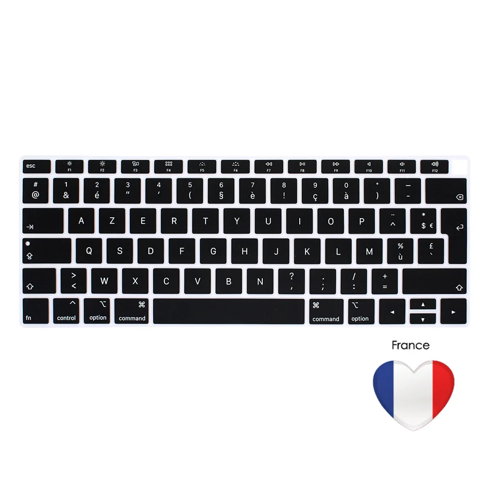 French Европейская версия для macbook air 13 A1932 Клавиатура для ноутбука клавиатура для ноутбука французский немецкий испанский итальянский японский ЕС - Цвет: French