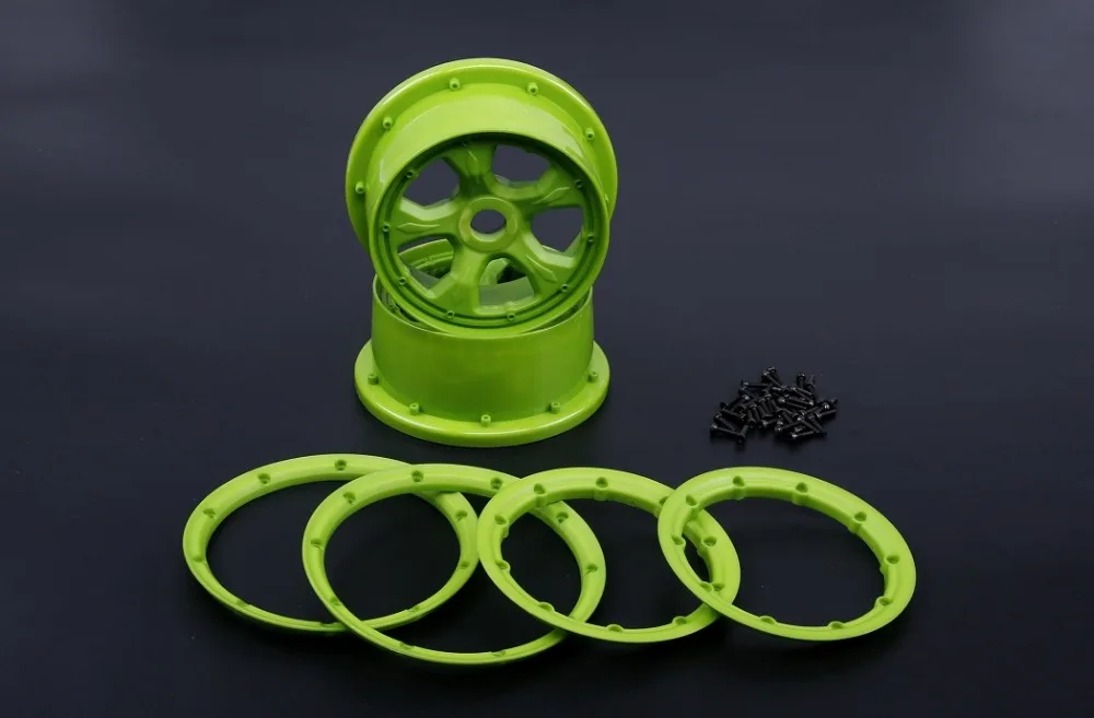 

High Strength Nylon wheel hub & rim kit for 1/5 losi 5ive-t rovan lt baja 4wb rc car parts