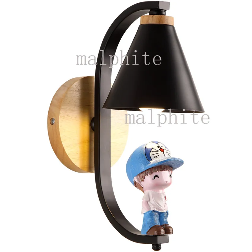 Nordic Style Cartoon Wall Lamp Lighting Bedroom Bedside Romantic Decor Lighs Luminaria Cafes Sconce LED Light Fixtures | Лампы и