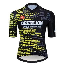 Cyclist Maillot Geeklion быстросохнущая велосипедная Джерси Команда горных велосипедистов спортивная одежда лазерная резка фитнес Ropa Cilismo Cycle Jersey - Цвет: Цвет: желтый